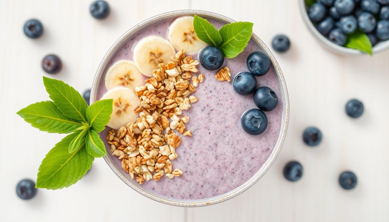 Blueberry and Banana Smoothie Bowl