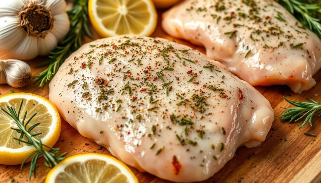 Seasoning chicken