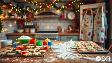 christmas cookie baking party