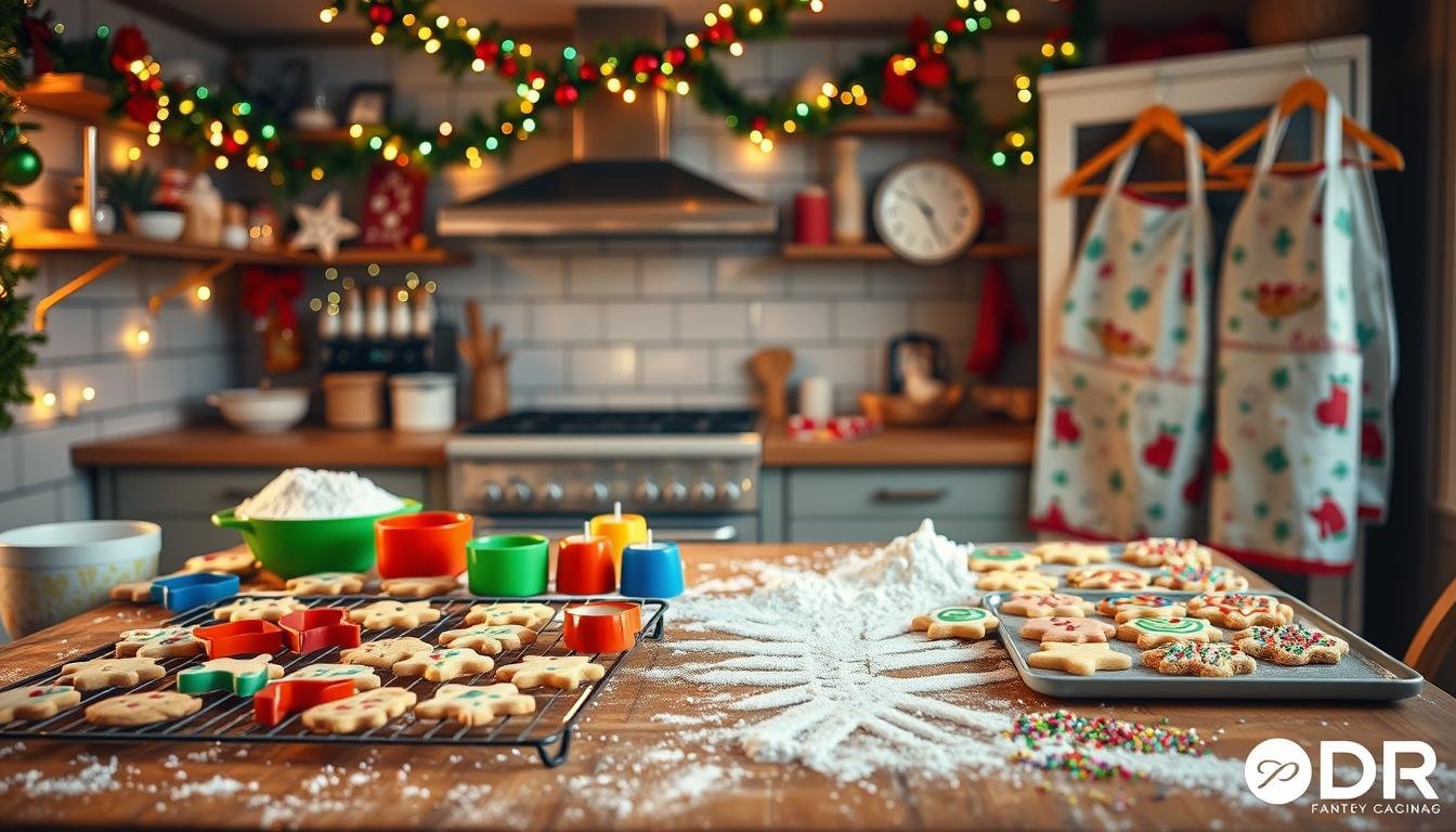 christmas cookie baking party