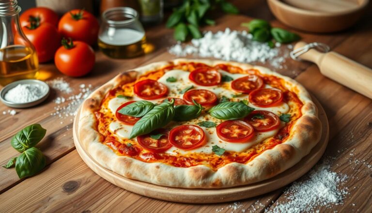 Délicieuse pizza maison à la maison